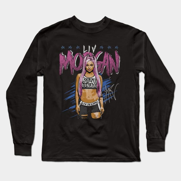 Liv Morgan Pop Long Sleeve T-Shirt by MunMun_Design